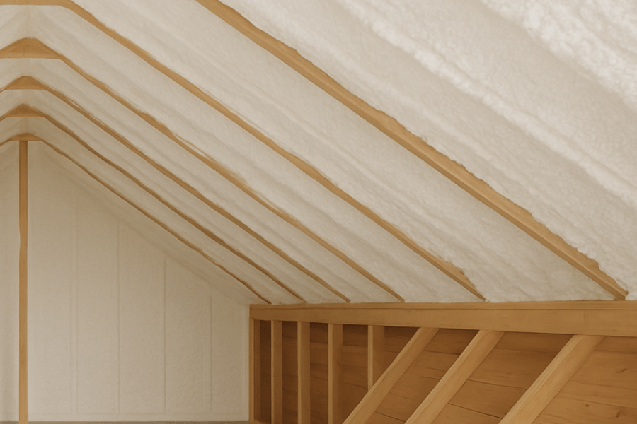 open cell spray foam attic Port Wentworth GA noise reduction (