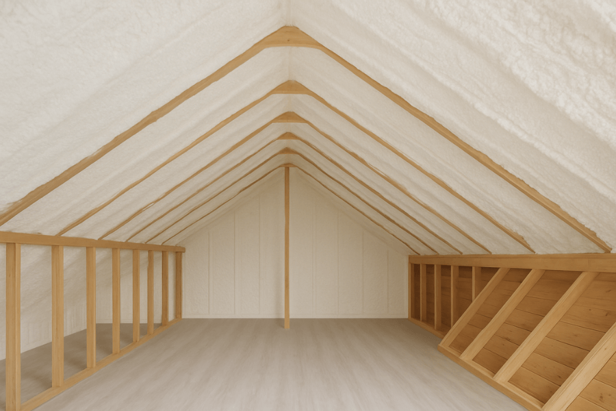 spray foam insulation garage ceiling Rincon GA Lost Plantation